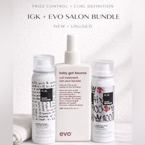 IGK + EVO Salon Bundle ✨ Good Behavior Duo + Baby Got Bounce Curl Treatment 💫NE